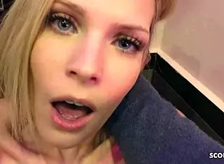 Skinny Blonde Teen Candee Licious Gets Hard Amateur Sex From German Guy In Doggystyle And Facial