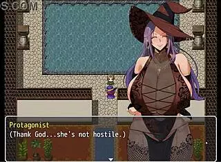 Mirenas manor: gigantic witch boobs titjob in bath