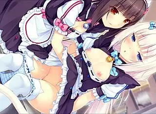 In Nekopara, the story follows cat girls in a cafe adventure