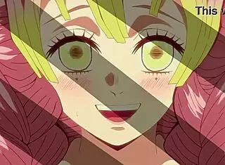 蜜璃と炭治郎のワイルドヘンタイモンスターアクションと乳プレイ