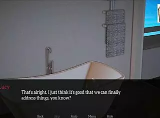 in my new family hentai, redhead teen explores 3d anime world