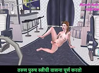 animated 3d cartoon story of teen girl on floor