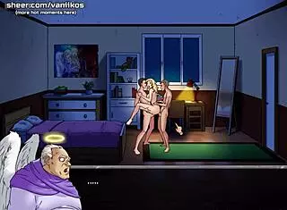 horny blonde teen sucks boyfriend in public cinema