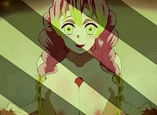 Mitsuri and Tanjiro in Wild Hentai Monster Action and Titty Play