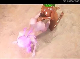 Valerie Visxen Meets Maya Bird Girl in Wild Life