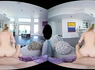 Blonde Harlot Arya Fae Enjoys Valentine Anal in VR