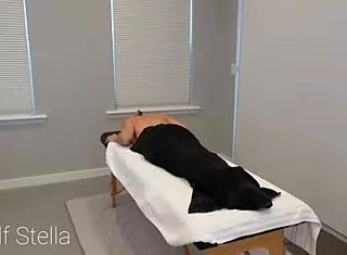 Huge tits redhead milf oiled for intense massage with happy ending