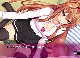 I enjoy this bukkake hentai game with lingerie and blowbang scenes