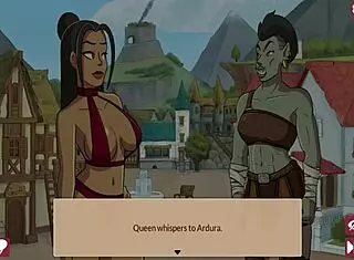 Get snu snu from the busty orc in queen's brothel with monster cock!