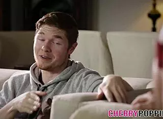 i-i watch teen brunette cuckold her boyfriend by riding big cock and sucking