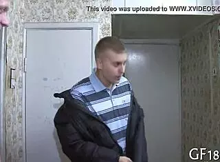 boyfriend watches teen girlfriend suck cock in homemade sex tape