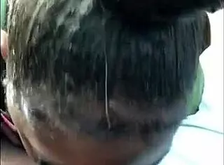 Getting head in the Chipotle parking lot leads to a big cumshot on big tits.