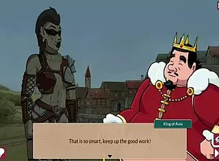 Get snu snu from the busty orc in queen's brothel with monster cock!