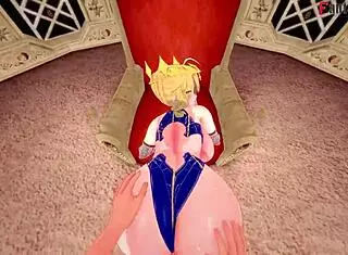 Artoria Pendragon Gets Fucked and Titjobbed in Fate Zero Hentai Fantasy!