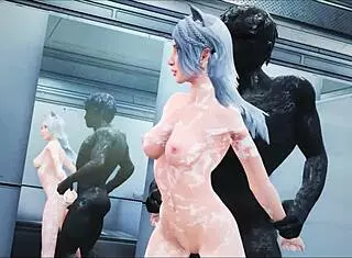 valkyrie bathing in 3d hentai, uncensored action