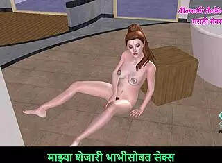 Teen Girl Masturbates With Carrot In 3D Hentai