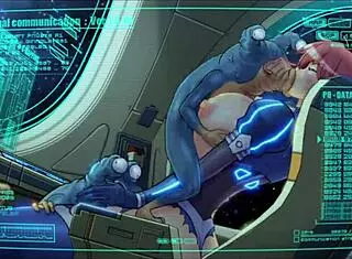 All sex scenes from creature reaction inside the ship 2 hentai