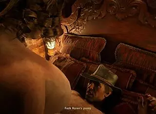Rdr2 Porn - Karen Riding Arthur's Dick In Intense Session