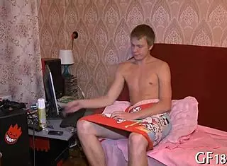 boyfriend watches teen girlfriend suck cock in homemade sex tape