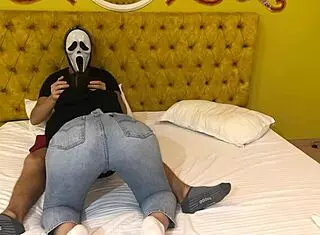 Ghostface demands free blowjob on Halloween night