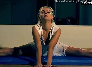 Amateur Russian Dancer Teases in White Dress