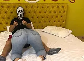 Ghostface demands free blowjob on Halloween night