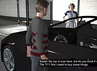 matt says, let's play rough at the bus stop with the girl