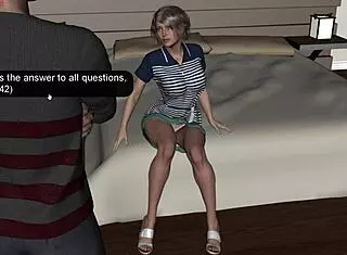 matt says, let's play rough at the bus stop with the girl