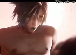 Tifa takes massive monster cock with bold intensity