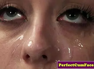 Petite Babe Gets Facial In POV Blowjob