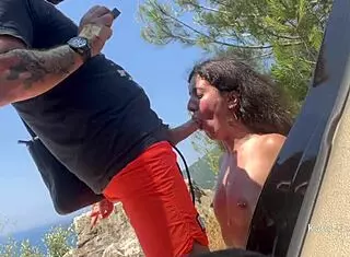 Stranger Cum Facial In Mountains