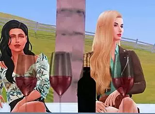 Intense courtside action in 3D hentai