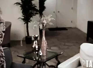 alexis fawx and arya fae bend over for stepson in amateur threesome, getting tits squeezed and cum on ass