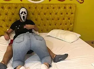 Ghostface demands free blowjob on Halloween night