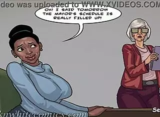 The Mayor S4 Ep8 - Lesbian Chick Endures Rough Monster Cock