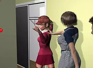 matt says, let's play rough at the bus stop with the girl