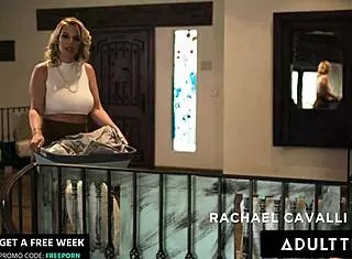 Stepmom Rachael Cavalli Catches Her Porn Addict Stepson Gooning