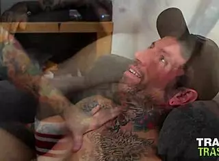 trailertrashboys colton blue and ryan sebastian get rough with licking, rimjob, and bareback breeding