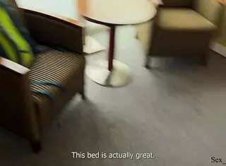 hot stepmother and stepson sharing hotel bed together