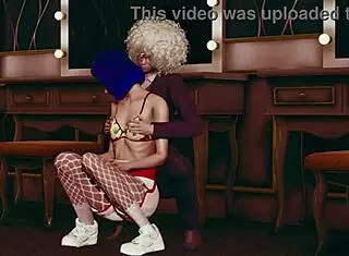 Look at these cute 3D lesbian girls in pantyhose!