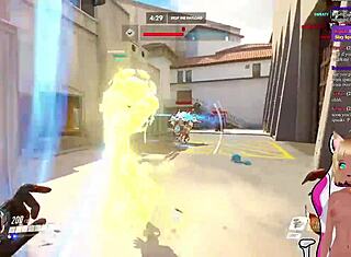 Vtuber Lewdneko spelar Overwatch och får rumpan spankad del 2