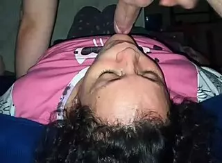 Mature milf loves sucking cock for son's friend.