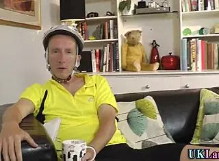 Classy british milf in high heels and stockings spunked outdoors by huge european cock.