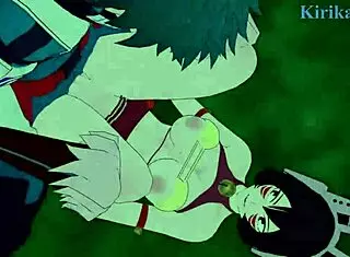 shino sosaki and mandalay get intense with mei hatsume and izuku midoriya in hentai