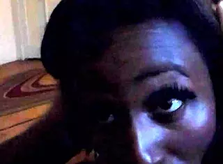 Ebony woman sucks big black dick with monster cock enthusiasm!