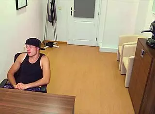 Pov bareback gay banging with muscular Czech hunk needing quick cash for dirty scout.