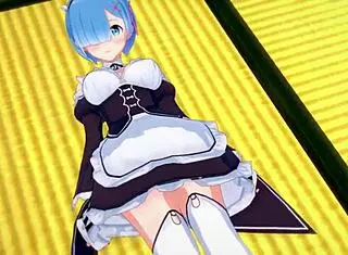 Innocent Rem From Re Zero Acts As Naughty Maid In Hentai Anime