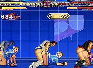 Chun-li receives intense cumshot in anime sex