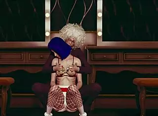 Look at these cute 3D lesbian girls in pantyhose!