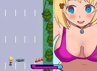 Exhibitionist girl rides dildo on bike, flashing naked outdoors.